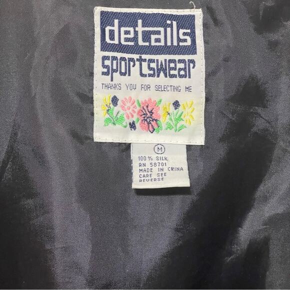 Vintage Details Sportswear Silk Zip Jacket - Picture 6 of 6